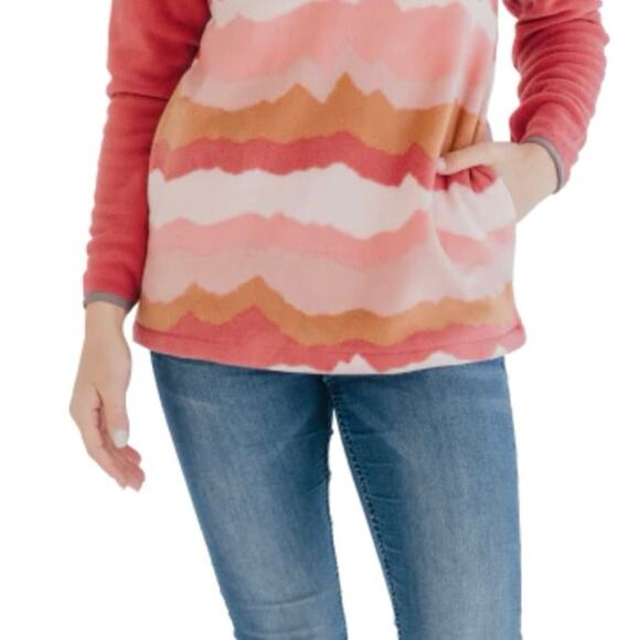 SIMPLY SOUTHERN CLASSIC MOUNTAIN FLEECE LONG SLEEVE CREW SWEATSHIRT SMALL - Picture 3 of 5